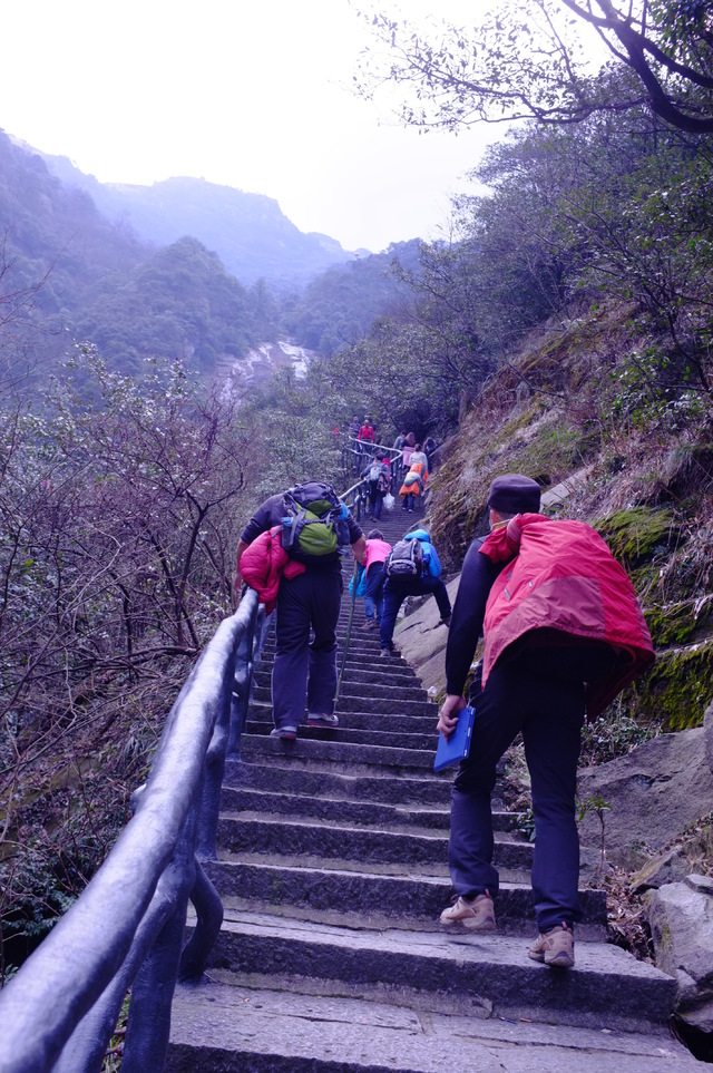     从景区上山的台阶路