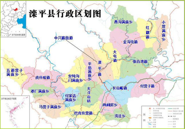 1   滦平县行政区划图
